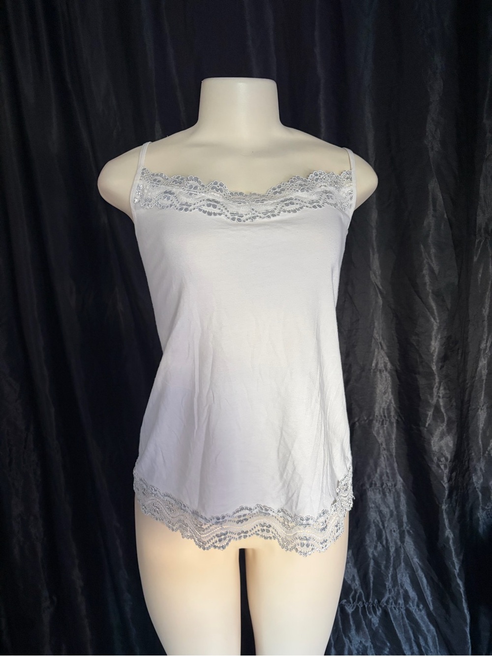 Apt. 9 White Lace Trim Camisole